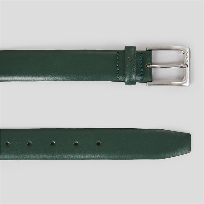 Crew Clothing Mens Leather Belt Peat - Image 2