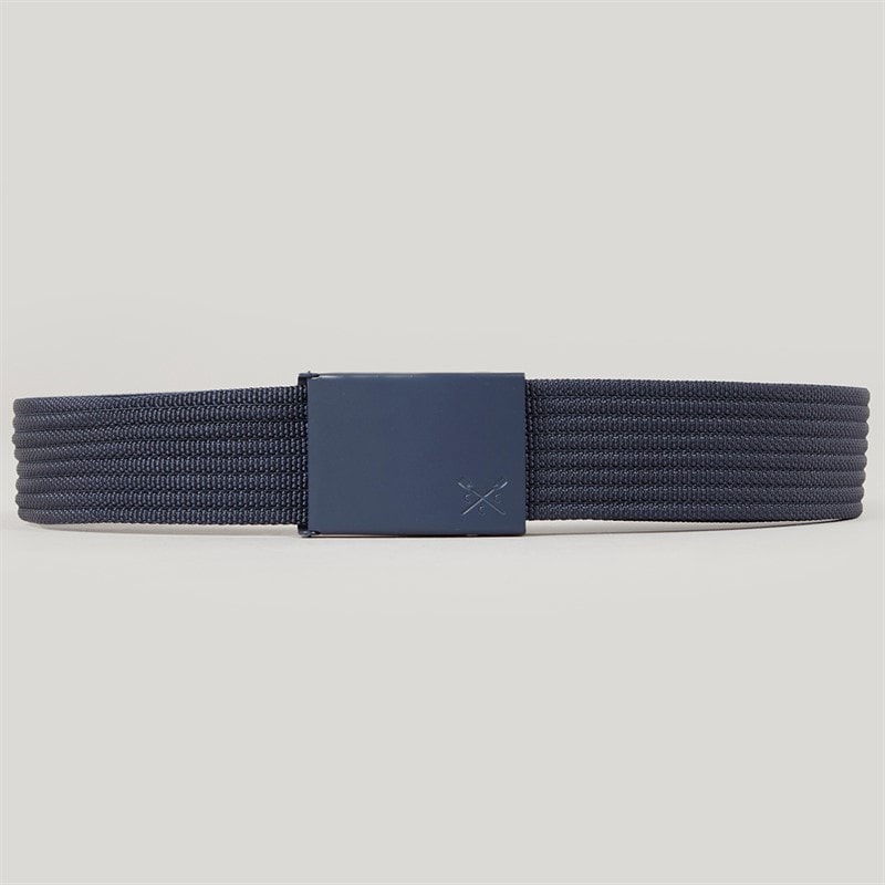 Crew Clothing Mens Webbing Clip Belt Navy - Image 1