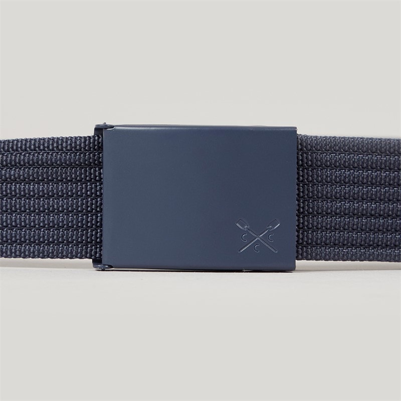 Crew Clothing Mens Webbing Clip Belt Navy - Image 2