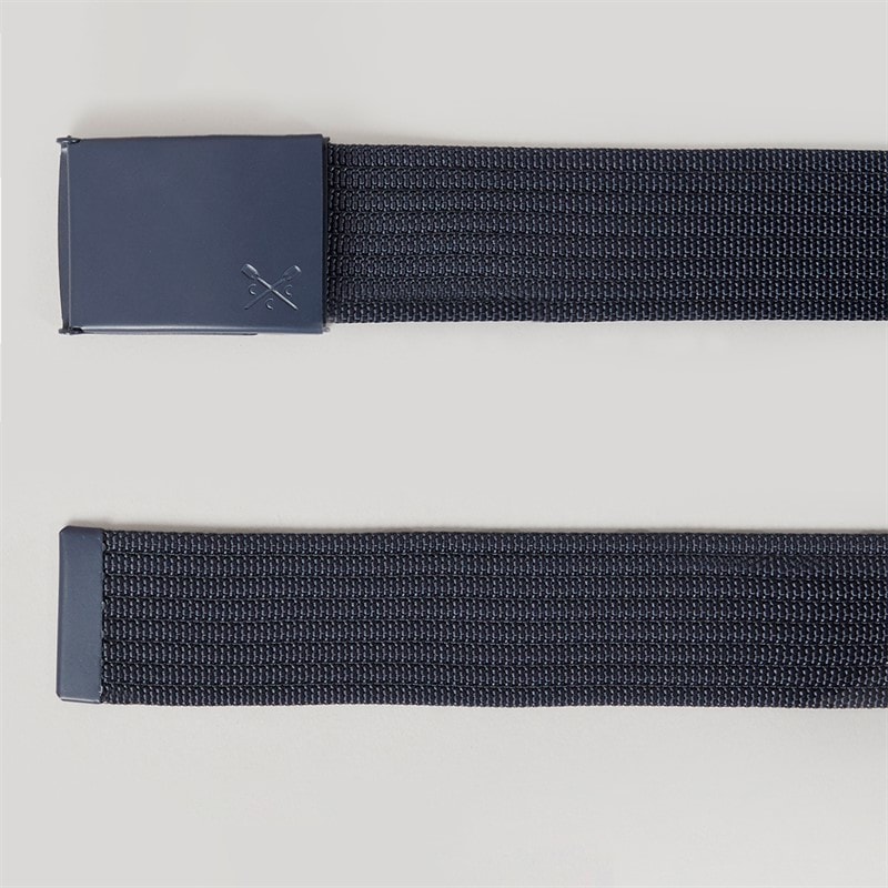 Crew Clothing Mens Webbing Clip Belt Navy - Image 3