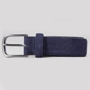 Crew Clothing Mens Smart Suede Belt Navy