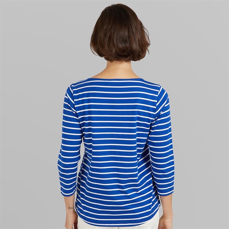 Crew Clothing Womens Breton Long Sleeve Top Surf The Web/Heritage Navy - Image 2