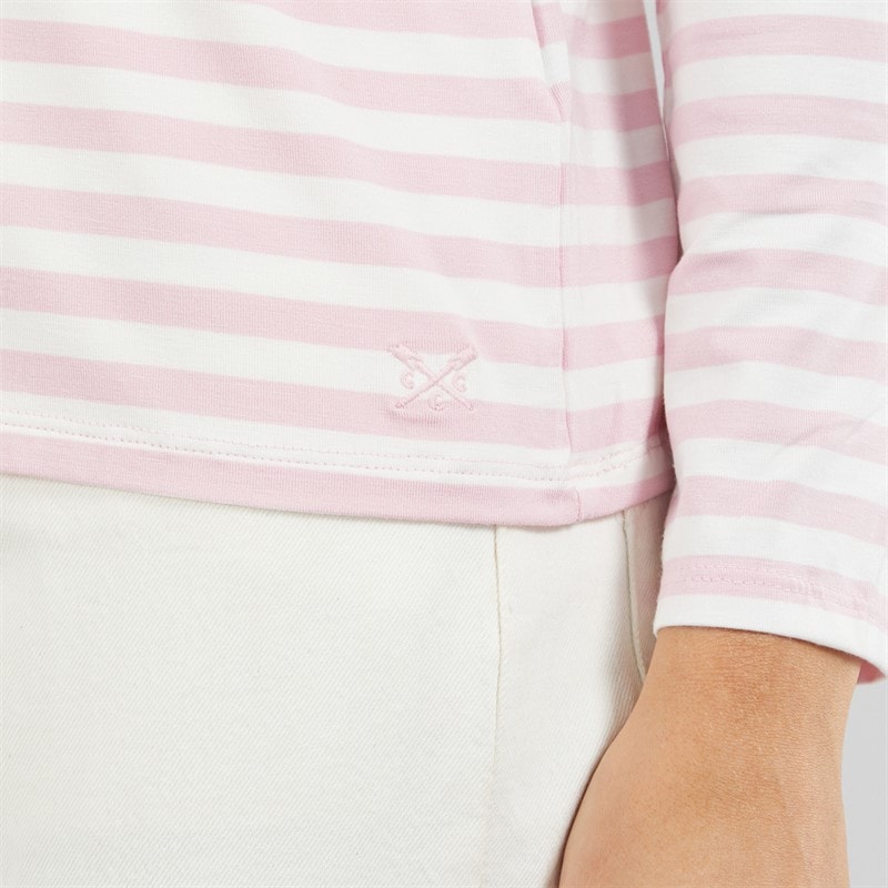 Crew Clothing Womens Supersoft Crew Top Cameo Pink - Image 3