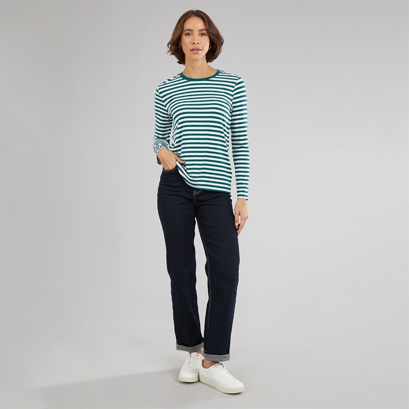 Crew Clothing Womens Supersoft Crew Top Ocean Depths - Image 4
