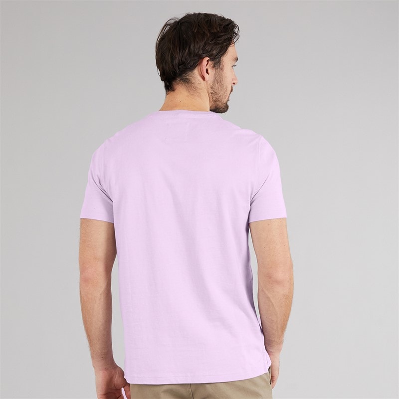 Crew Clothing Mens Round Neck T-Shirt Lilac - Image 2