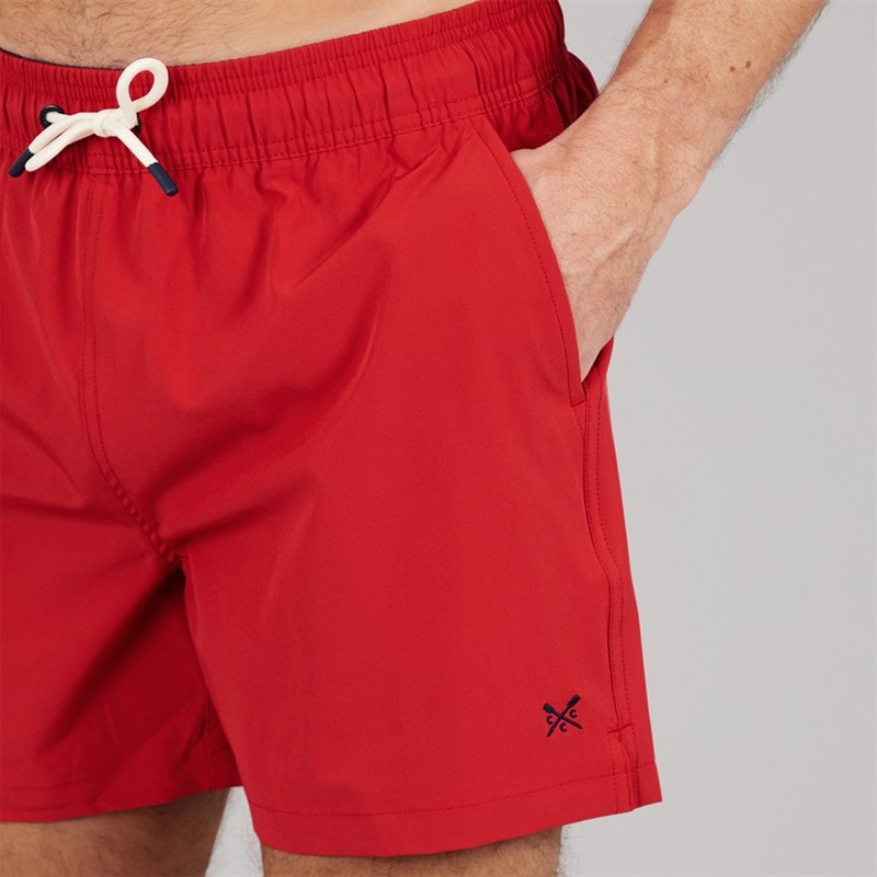 Crew Clothing Mens Swim Shorts Crimson - Image 3