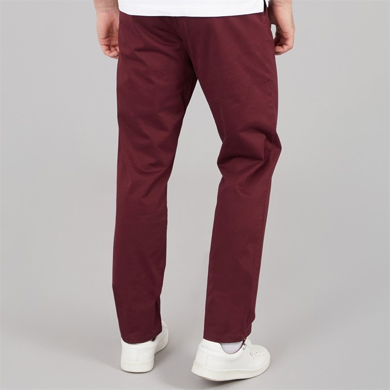 Crew Clothing Mens Slim Fit Chinos Heritage Burgundy - Image 2
