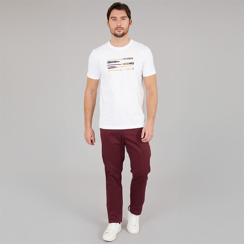 Crew Clothing Mens Slim Fit Chinos Heritage Burgundy - Image 4