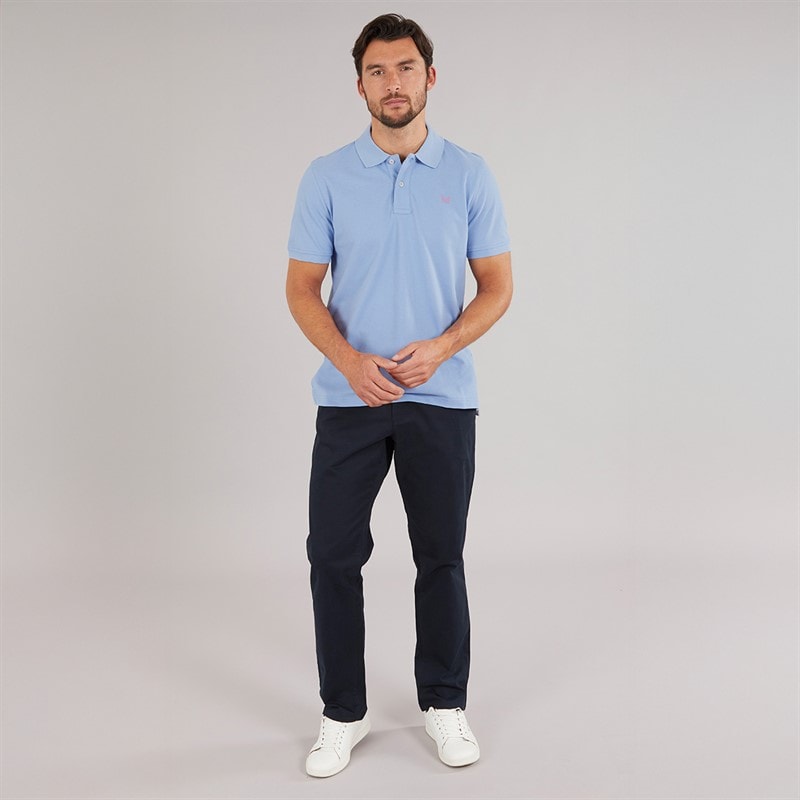 Crew Clothing Mens Melbury Polo Shirt Della Robbia Blue - Image 4