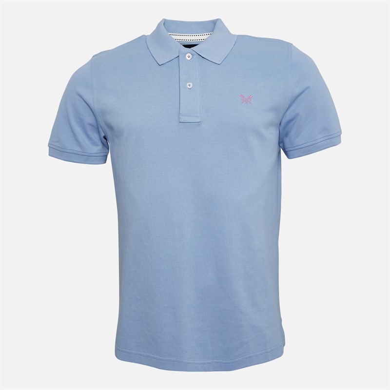 Crew Clothing Mens Melbury Polo Shirt Della Robbia Blue - Image 5