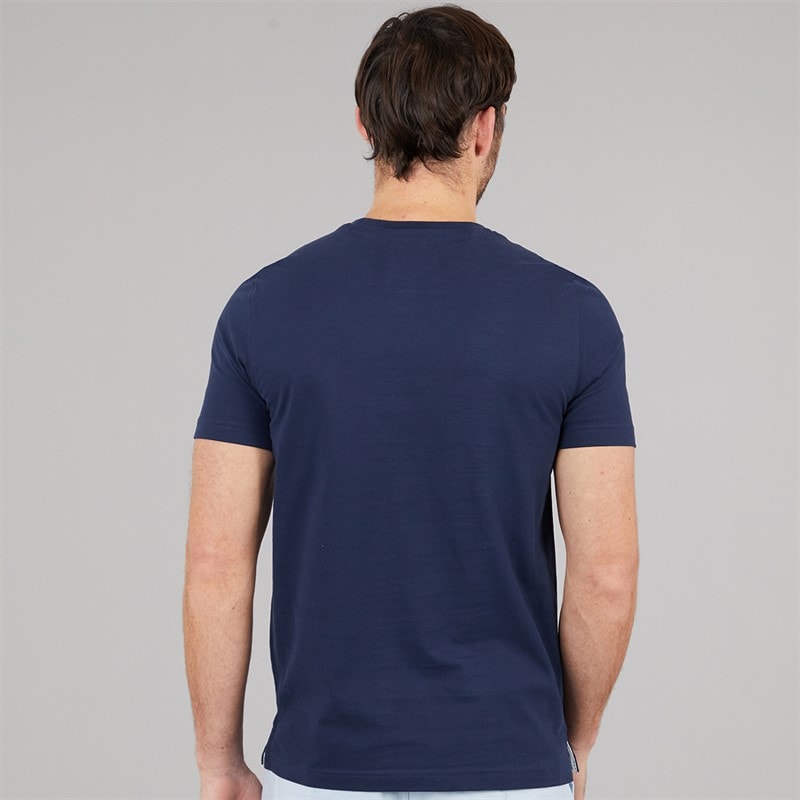 Crew Clothing Mens Lobster Print T-Shirt Heritage Navy - Image 2