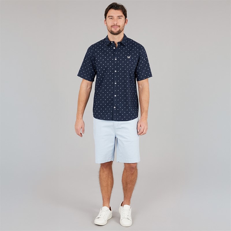 Crew Clothing Mens Chino Shorts Classic Blue - Image 4