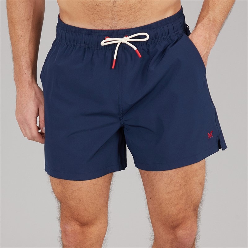Crew Clothing Mens Swim Shorts Heritage Navy - Image 1