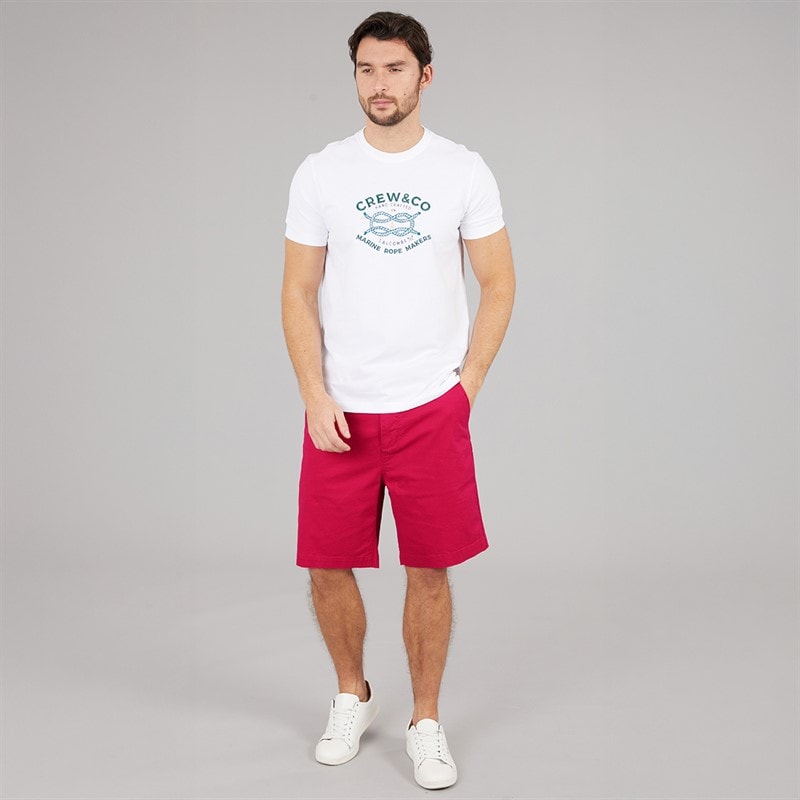 Crew Clothing Mens Chino Shorts Cherries Jubilee - Image 4