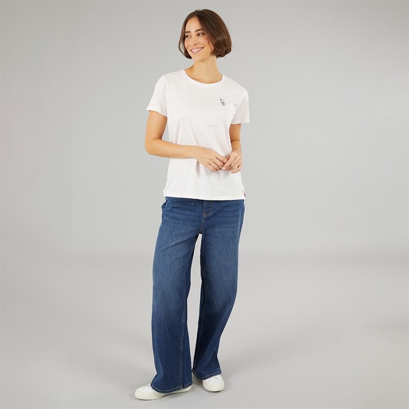 Crew Clothing Womens Wide Leg Jeans Indigo Wash - Image 4