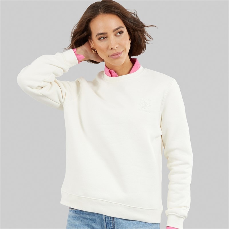 Crew Clothing Womens Supersoft Sweatshirt Marshmallow