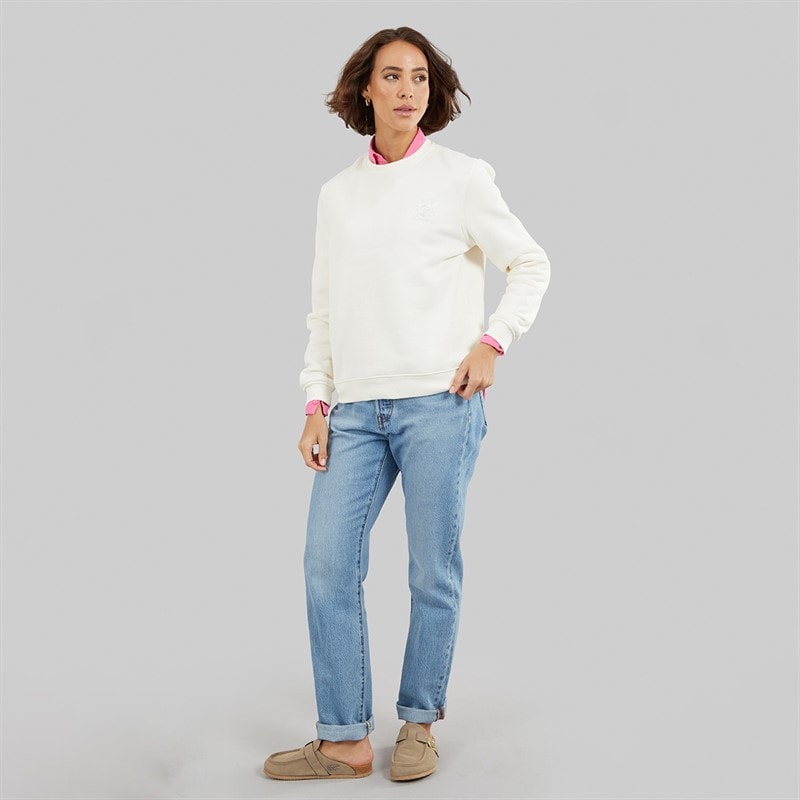 Crew Clothing Womens Supersoft Sweatshirt Marshmallow - Image 4