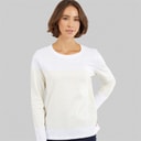 Crew Clothing Womens Cassie Stripe Button T-Shirt White/Pastel Yellow White / Pastel Yellow