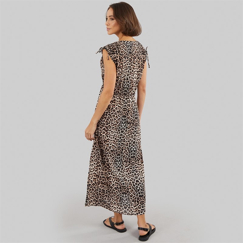 Crew Clothing Womens Sleeveless Beach Dress Leopard - Image 2
