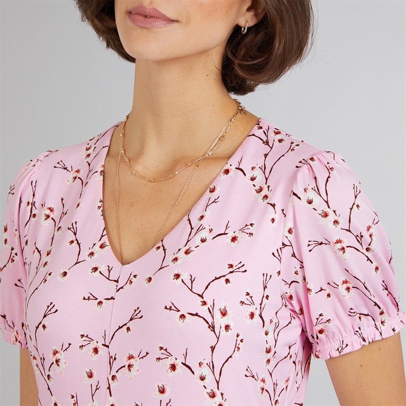 Crew Clothing Womens Melanie Midi Dress Deep Orchid - Image 3