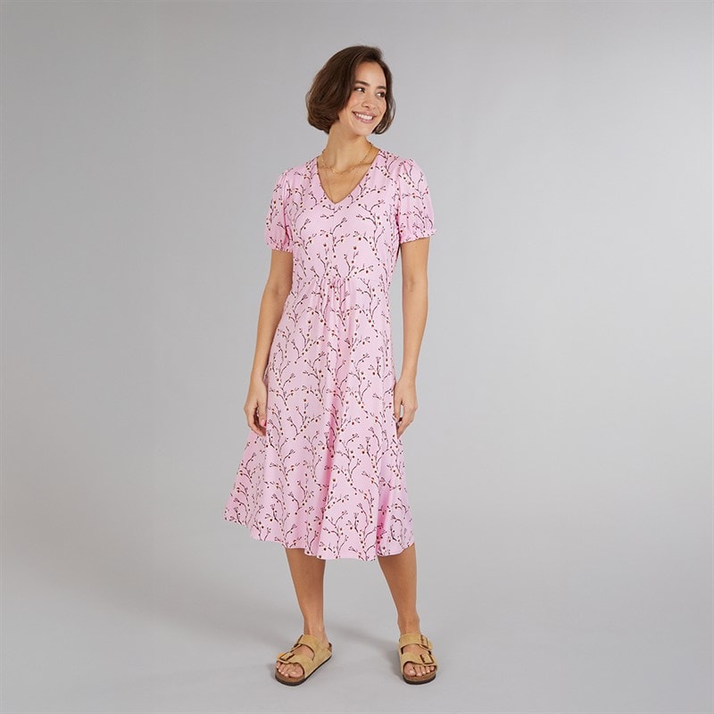 Crew Clothing Womens Melanie Midi Dress Deep Orchid - Image 4