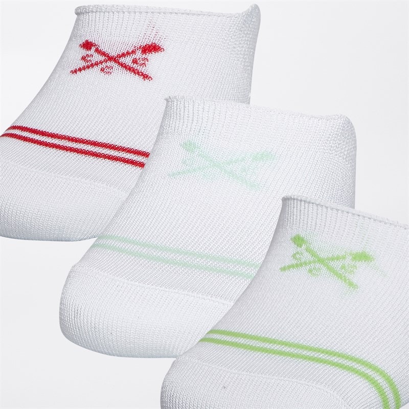 Crew Clothing Womens Three Pack Socks Optic White - Image 2