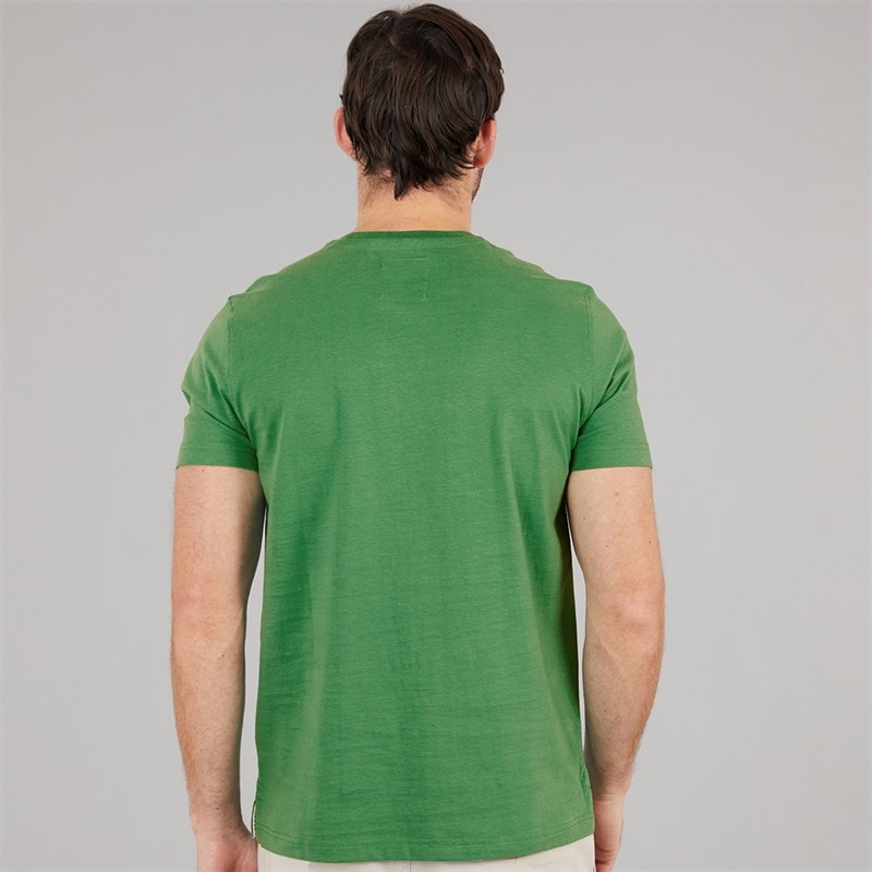 Crew Clothing Mens Round Neck T-Shirt Pine Green - Image 2