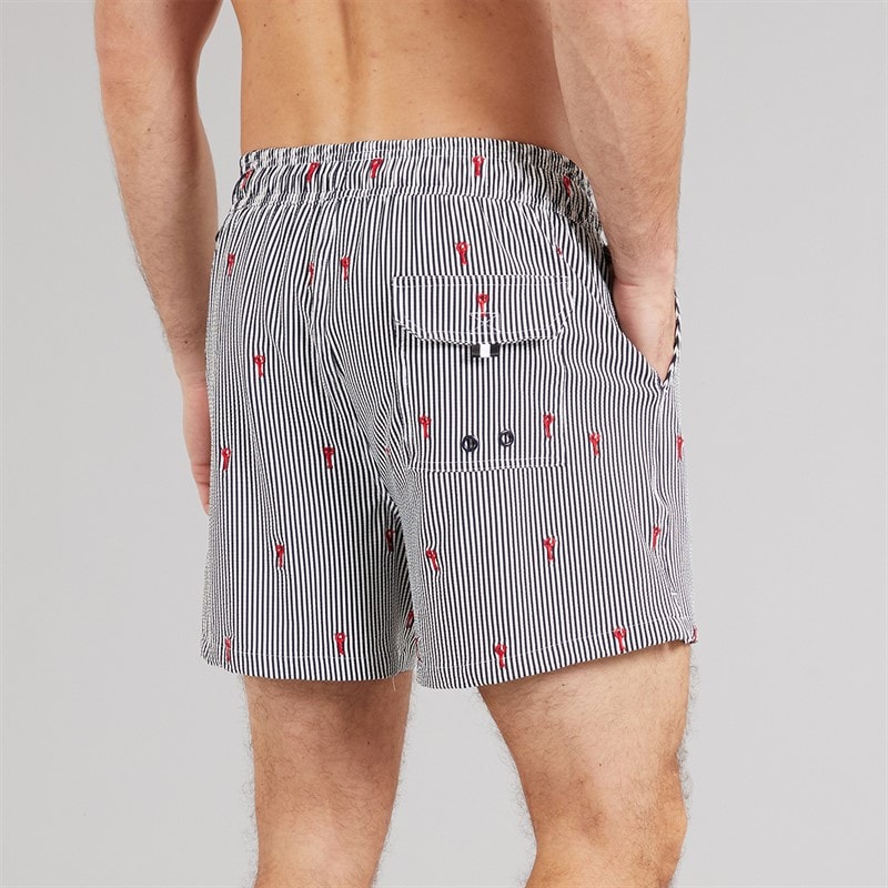 Crew Clothing Mens Lobster Print Swim Shorts Sodalite Blue/Crimson Sodalite Blue / Crimson - Image 2