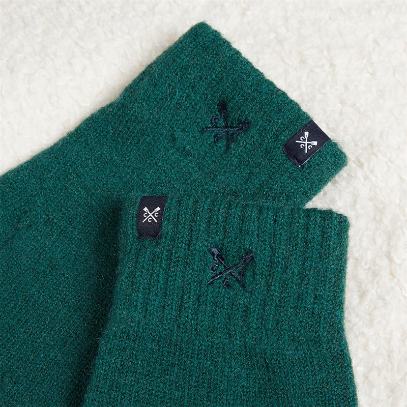 Crew Clothing Mens Gloves Bottle Green - Image 3