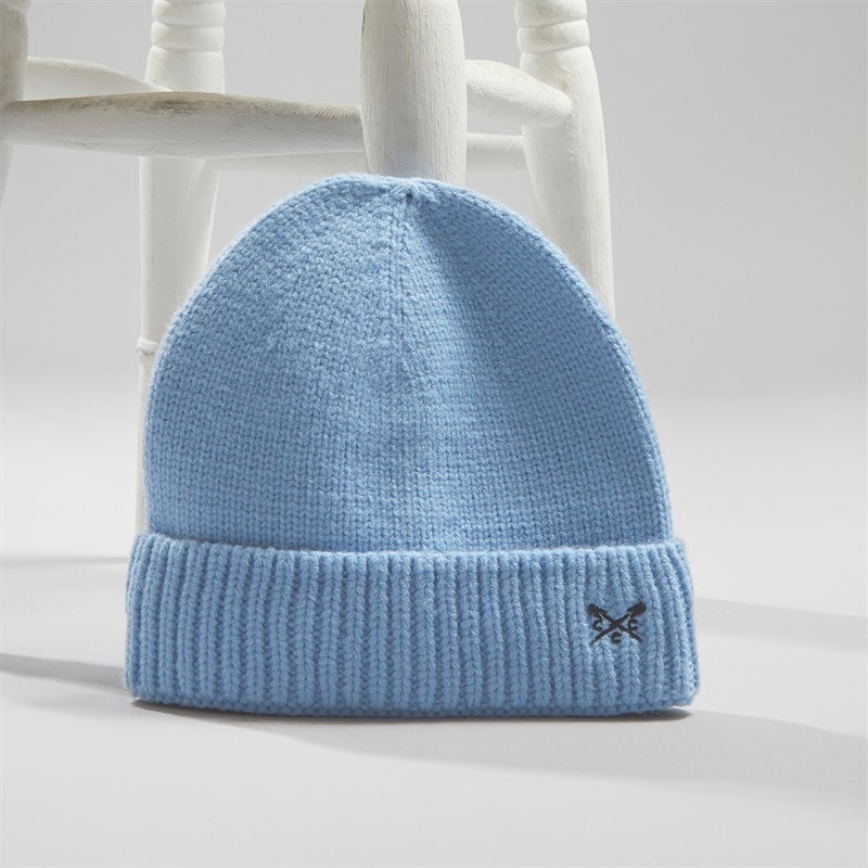 Crew Clothing Mens Beanie Dusk Blue - Image 2