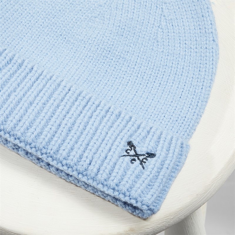 Crew Clothing Mens Beanie Dusk Blue - Image 3