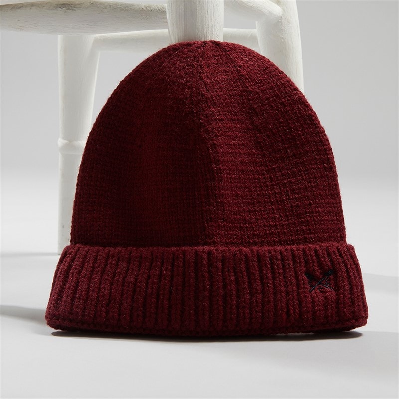 Crew Clothing Mens Beanie Rumbared Rumba Red - Image 2