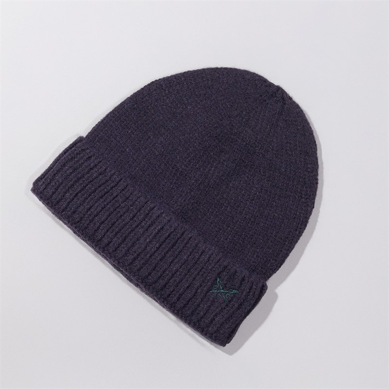 Crew Clothing Mens Beanie Charcoal Marl