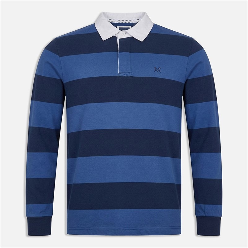 Crew Clothing Mens Heritage Stripe Rugby Shirt