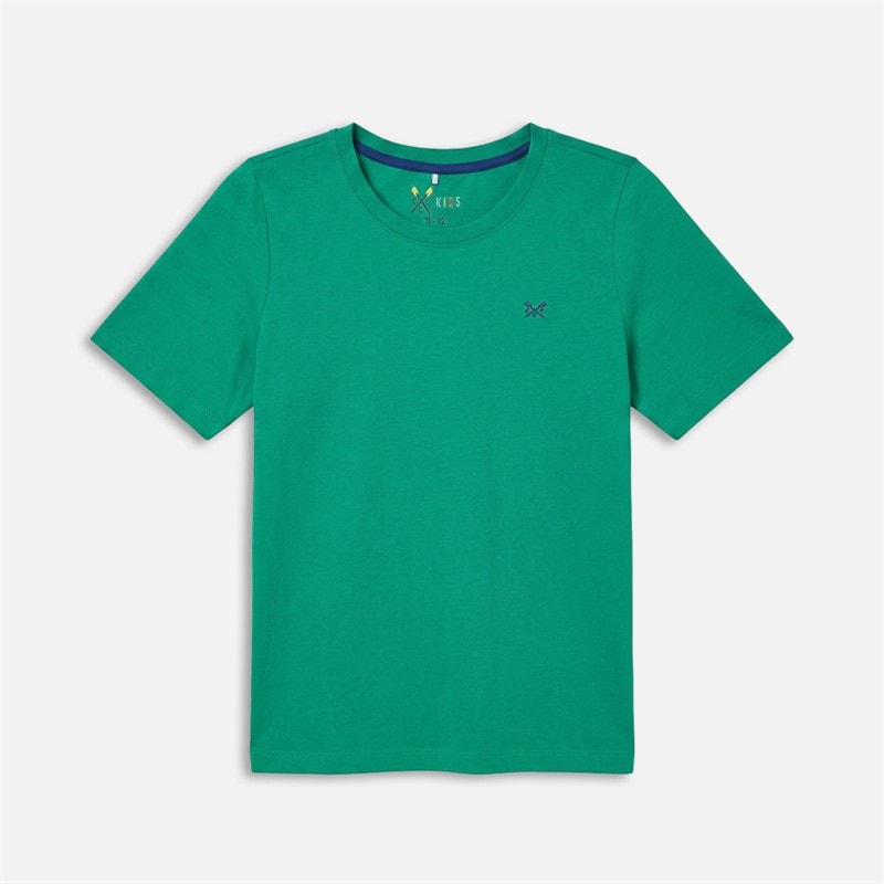 Crew Clothing Boys Classic Crew Three Pack T-Shirts Greenblue - Image 2