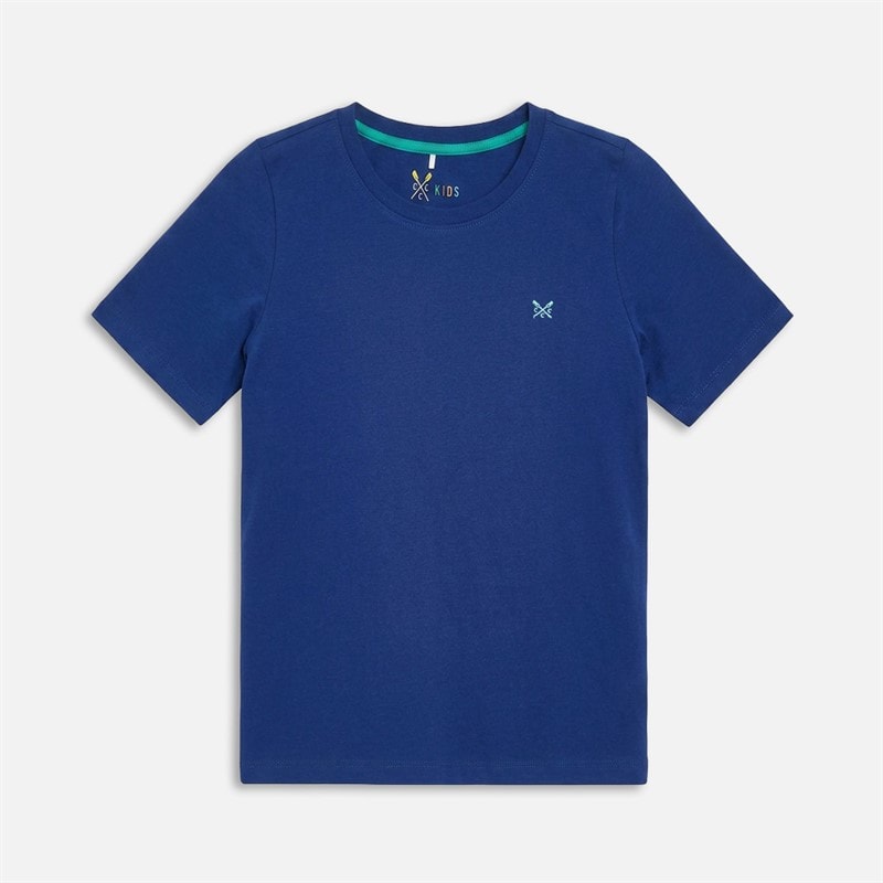 Crew Clothing Boys Classic Crew Three Pack T-Shirts Greenblue - Image 4