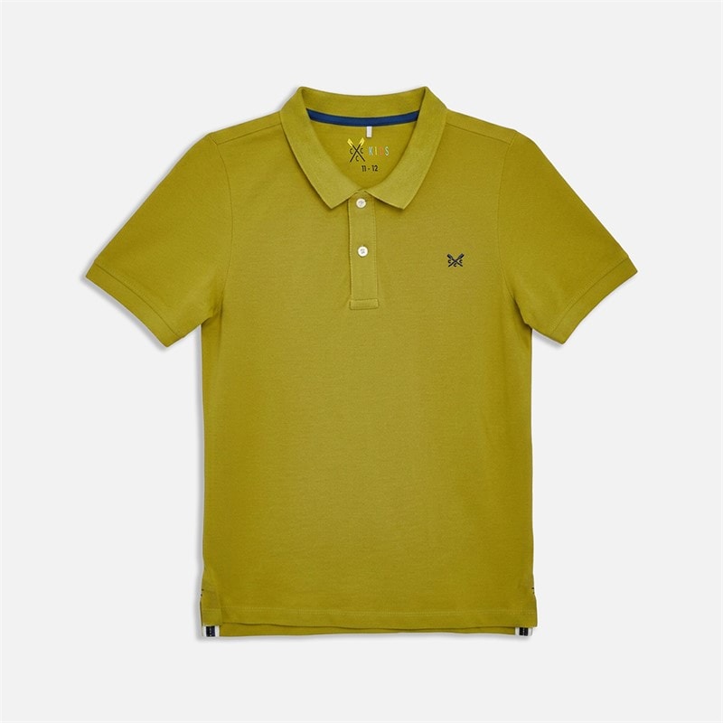 Crew Clothing Boys Two Pack Classic Polo Shirts Bluemoss - Image 2