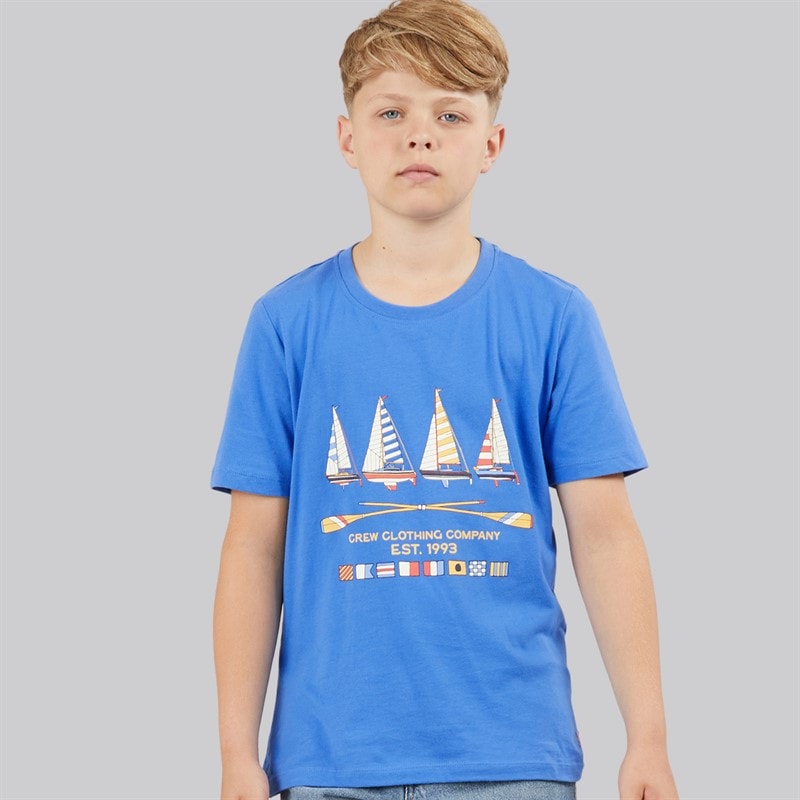 Crew Clothing Boys T-Shirt Cobalt