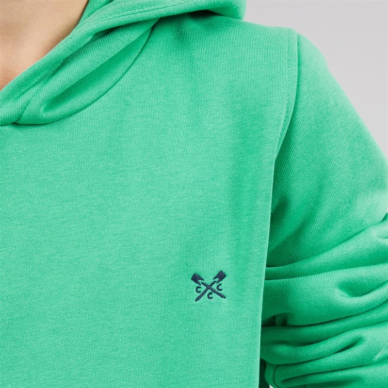 Crew Clothing Boys Cross Oars Hoodie Bright Green Brightgreen - Image 5
