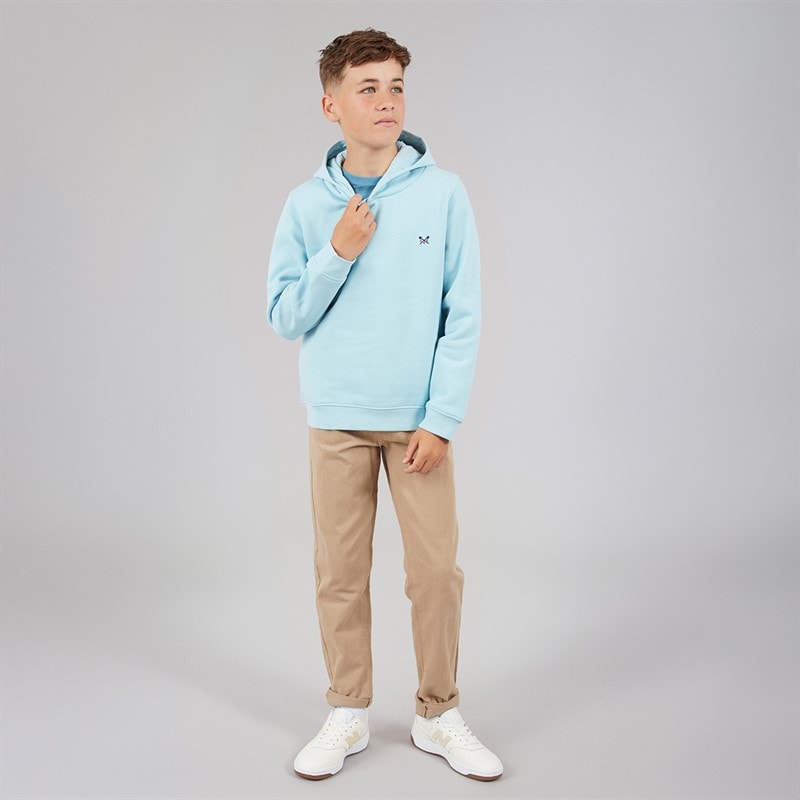 Crew Clothing Boys Cross Oars Hoodie Light Blue Lightblue - Image 4