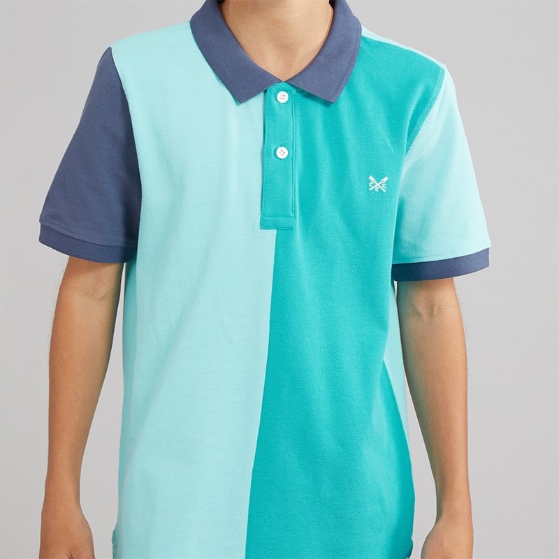 Crew Clothing Boys Polo Shirt Turq - Image 3