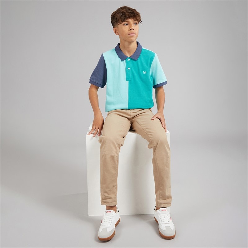 Crew Clothing Boys Polo Shirt Turq - Image 4