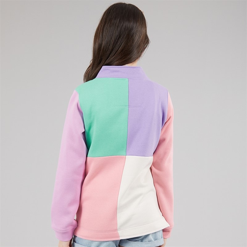 Crew Clothing Girls Padstow Sweatshirt Rainbow - Image 2