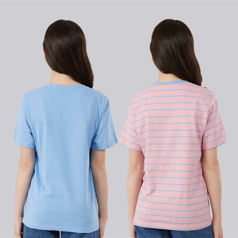 Crew Clothing Girls Two Pack T-Shirts Pink/Multi Pinkmulti - Image 2
