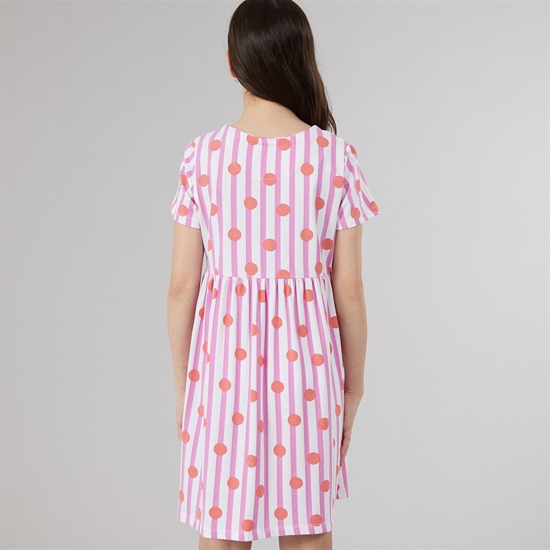 Crew Clothing Girls Everday Dress Coral - Image 2