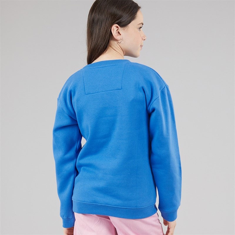 Crew Clothing Girls Sweatshirt Blue - Image 2