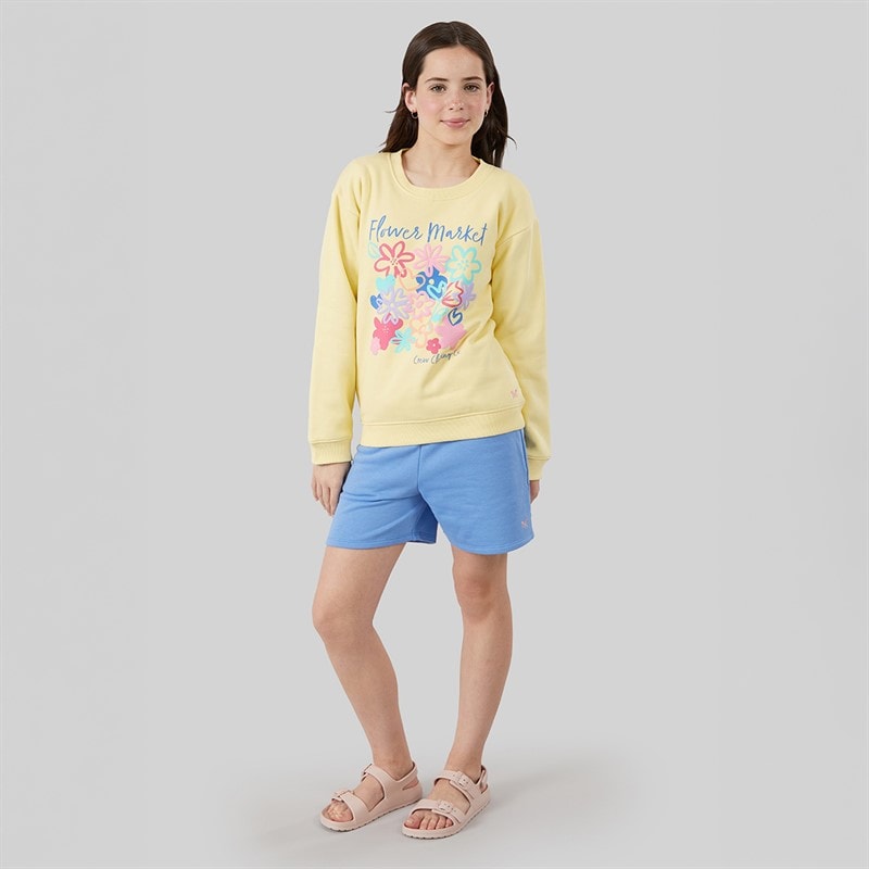 Crew Clothing Girls Sweatshirt Yellow - Image 3
