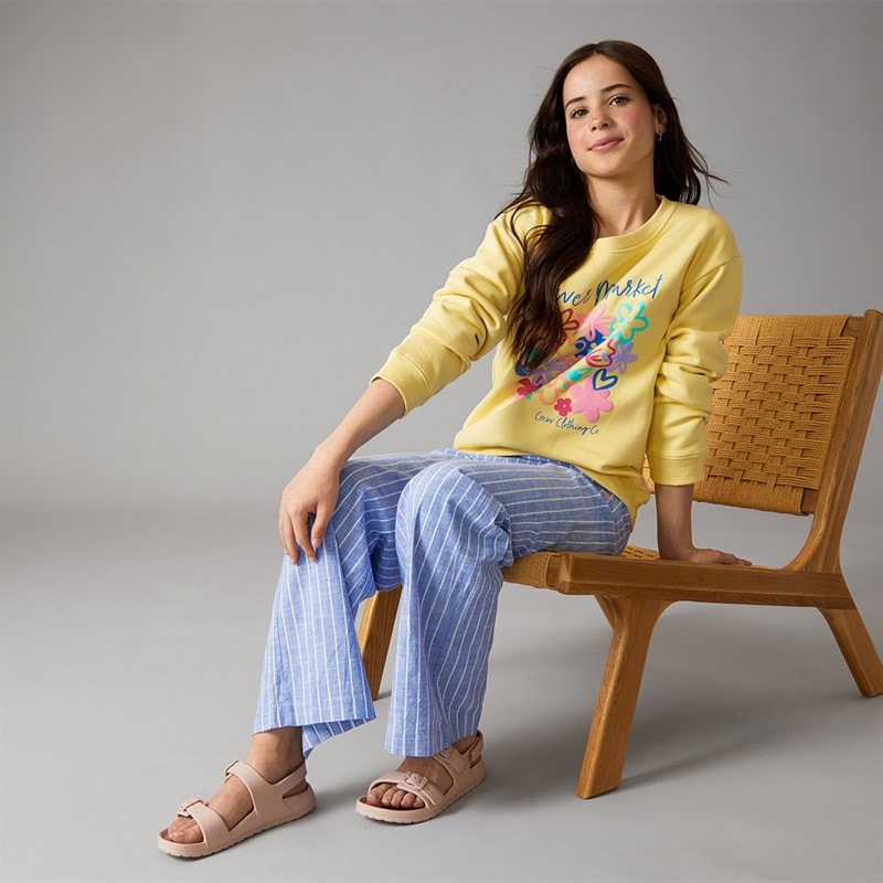 Crew Clothing Girls Sweatshirt Yellow - Image 4