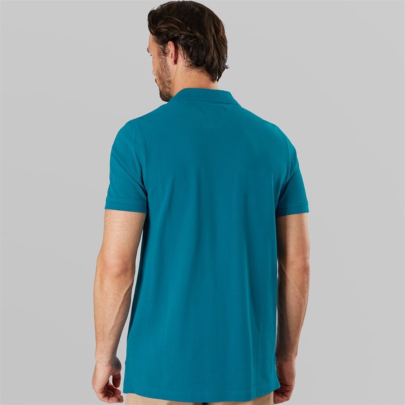 Crew Clothing Mens Melbury Solid Polo Shirt Moroccan Blue - Image 2
