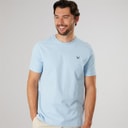 Crew Clothing Mens Round Neck T-Shirt Blue Bell